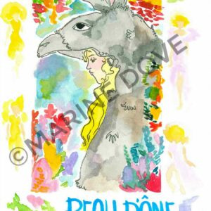 marine dove illustrations boutique en ligne e commerce dessin Affiche Peau d’âne