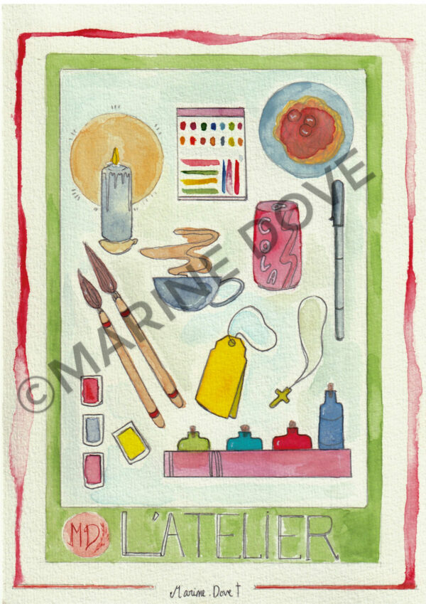 L'atelier Carte Postale llustrations boutique en ligne e commerce dessin illustration marine dove