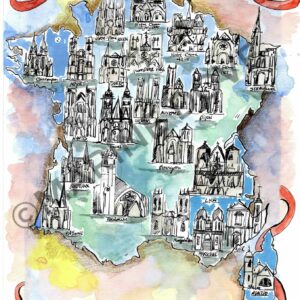 Carte de France llustrations boutique en ligne e commerce dessin illustration marine dove