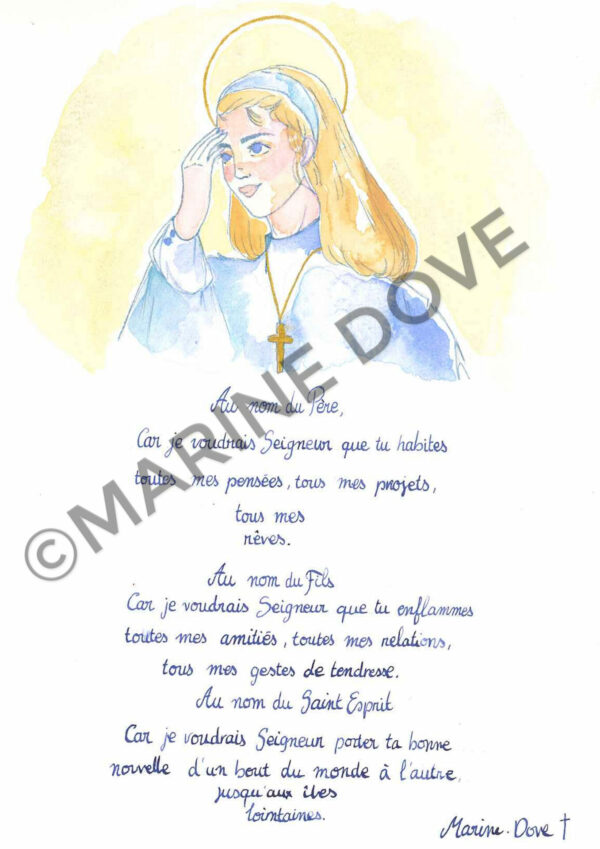 Signe de croix llustrations boutique en ligne e commerce dessin illustration marine dove